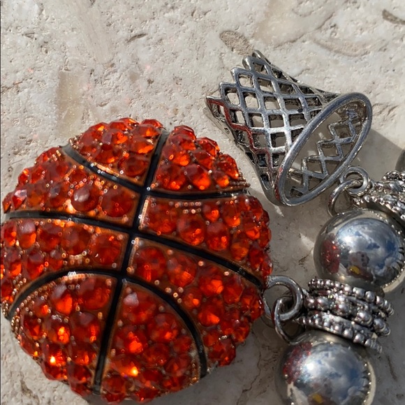 Rhinestone Basketball Bracelet - Picture 3 of 14